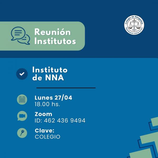 Reunión del Instituto de los Derechos de niños, niñas y adolescentes