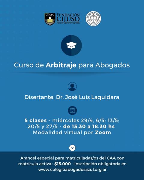 Curso de Arbitraje para Abogados
