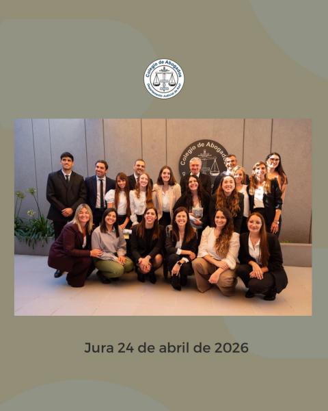 Abril cerró con una nueva jura y más de 30 profesionales incorporados al Colegio