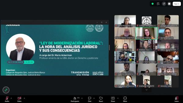 Gran convocatoria en el primer encuentro sobre la Ley de Modernización Laboral