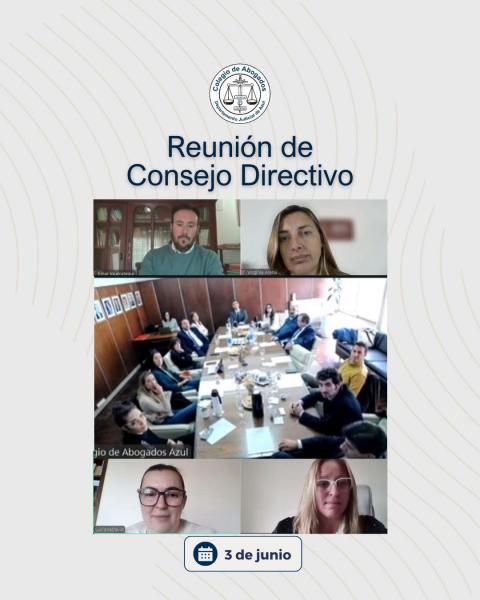 El Consejo Directivo del Colegio realizó su primera reunión y conformó la nueva Mesa Directiva
