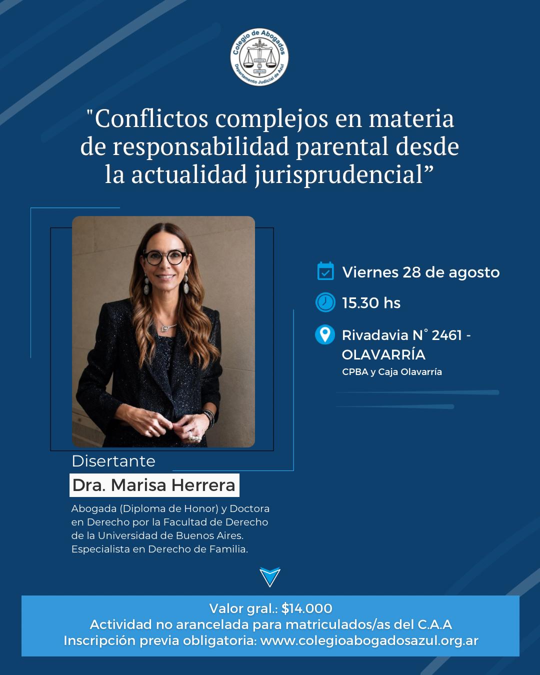 Semana de la Abogacía | Disertación para analizar los desafíos de la responsabilidad parental