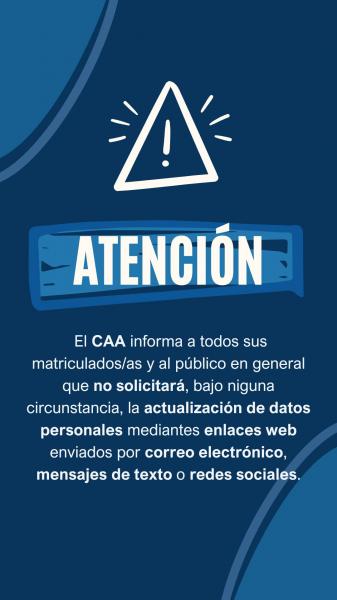 Alerta por estafas virtuales en nombre del Colegio