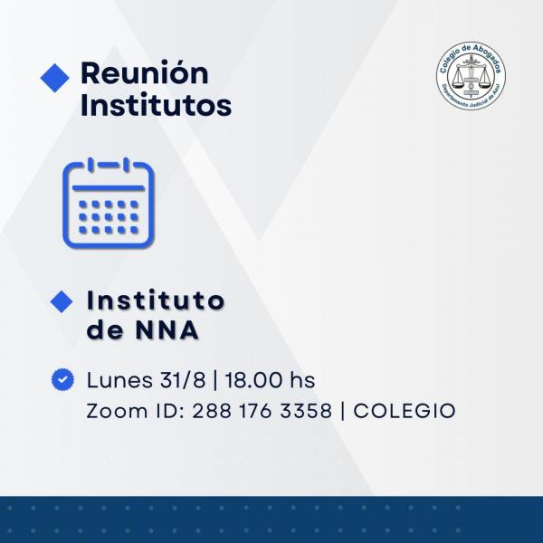 Reunión del Instituto de los derechos de niños, niñas y adolescentes