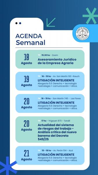 Semana de la Abogacía | Conocé la agenda de actividades