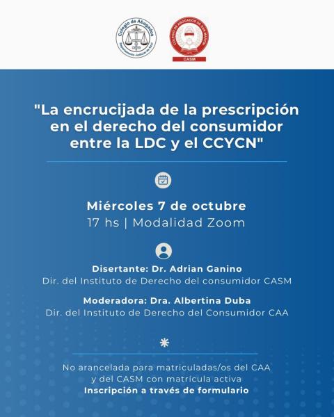 Jornada sobre prescripción en el derecho del consumidor