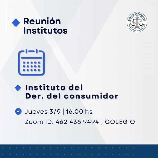 Reunión del Instituto de Derecho del Consumidor