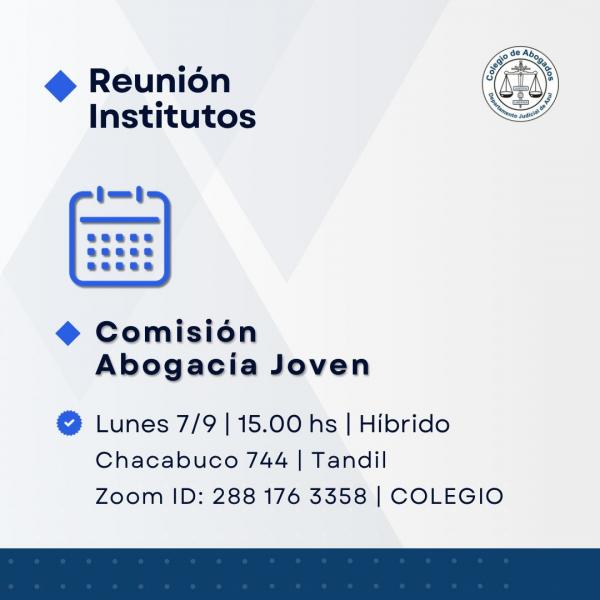 Reunión de la Comisión de Abogacía Joven